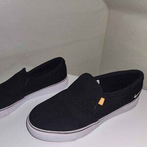 Black Slip-On Women's Sneakers